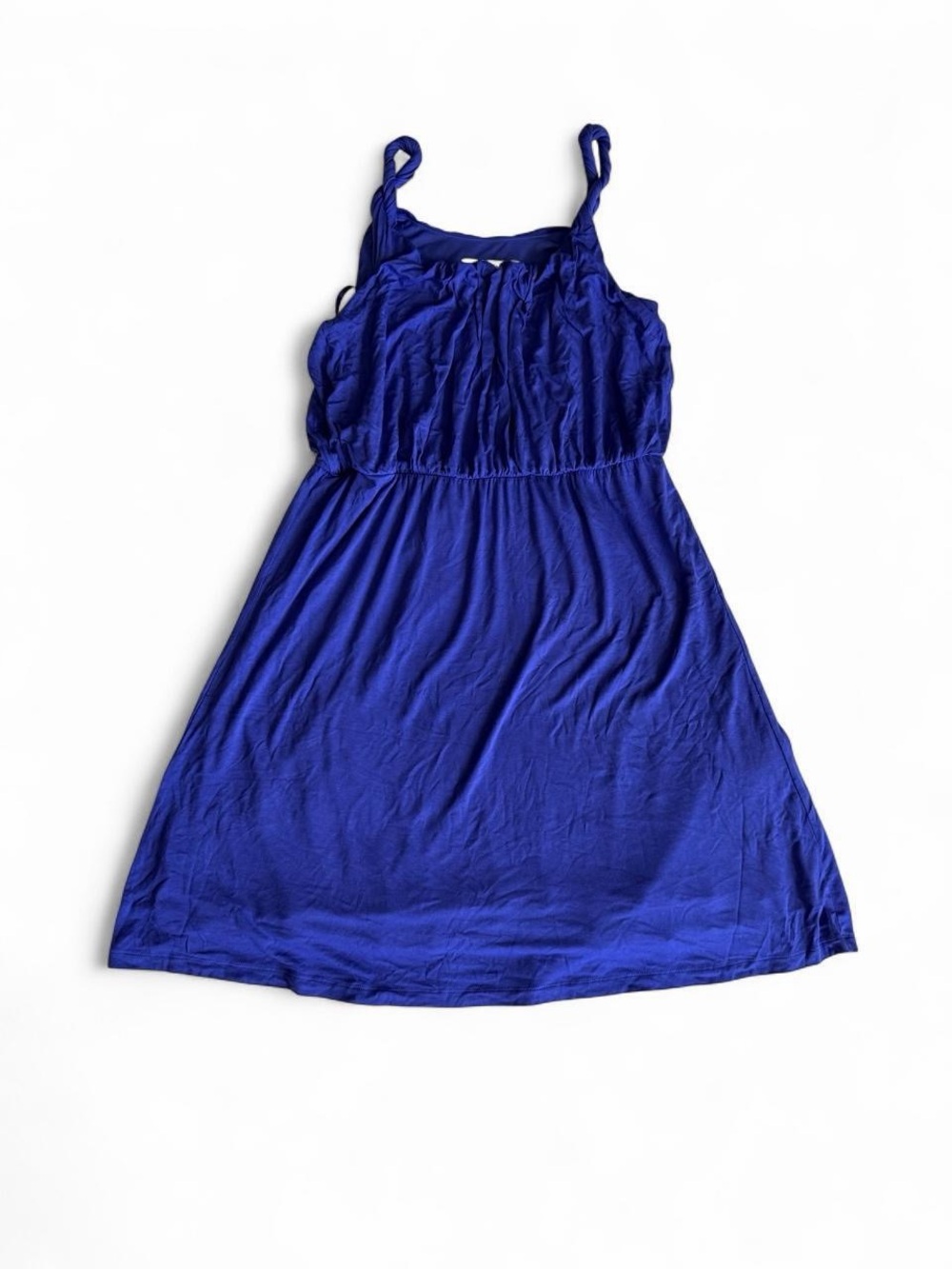 LOFT Royal Blue Twisted Strap Dress – Size L